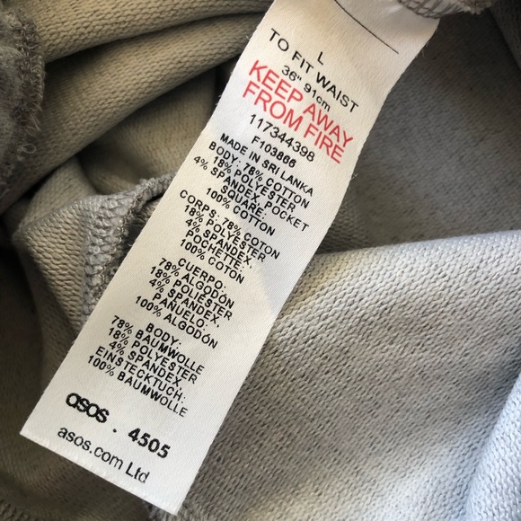 OSOS 4505 Gray Sweatpants Joggers Women’s Size L Elastic Waist/Ham Activewear - Picture 9 of 16